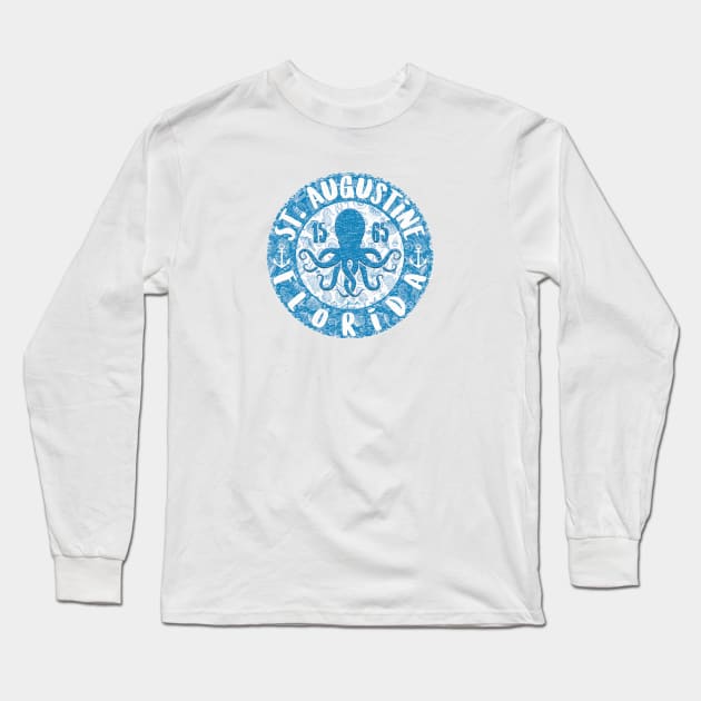 St. Augustine, Florida, with Octopus Long Sleeve T-Shirt by jcombs